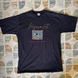 Y2K Jacksonville Art Museum Vintage Graphic Tee Jerzees Made in USA Size L